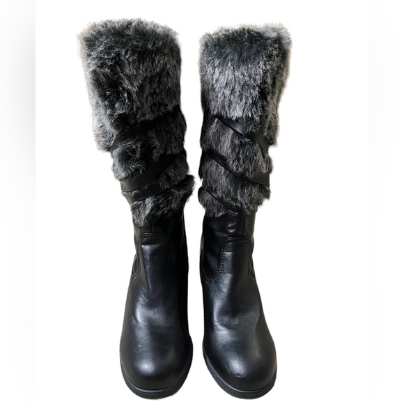 Lane Bryant wedge fur boots - Picture 4 of 12